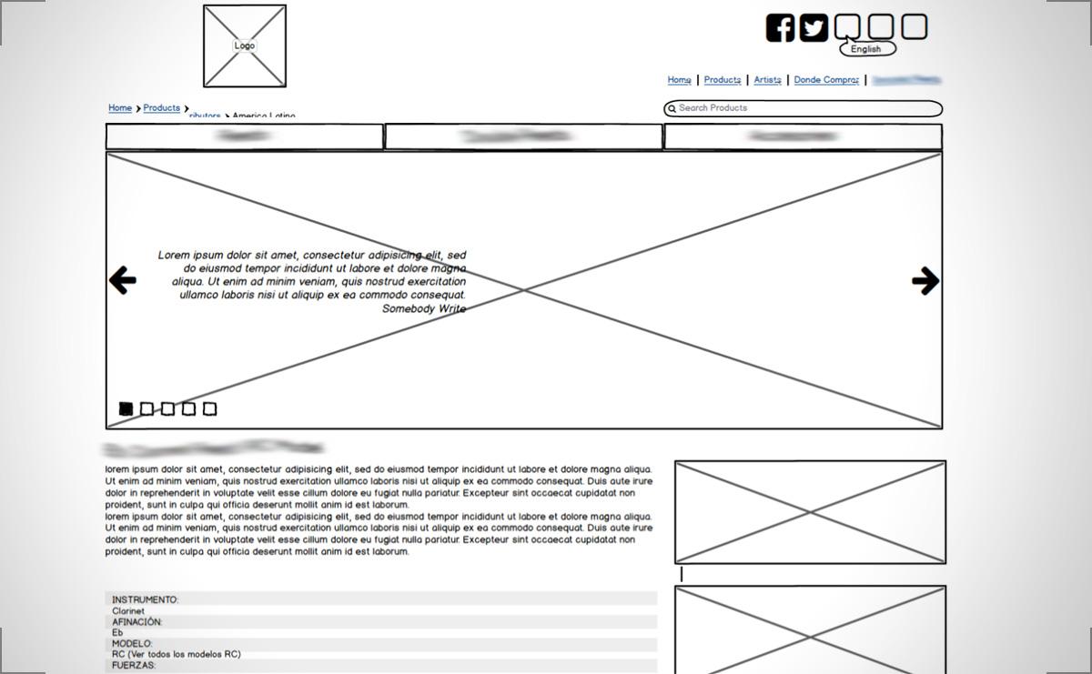 Music Instrument Site UX Design